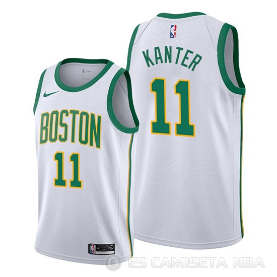 Camiseta Enes Kanter #11 Boston Celtics Ciudad Blanco - Haga un click en la imagen para cerrar